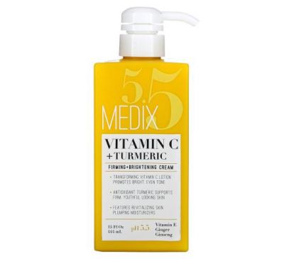 Medix 5.5, Vitamin C + Turmeric, Firming + Brightening Cream, 15 fl oz (444 ml)