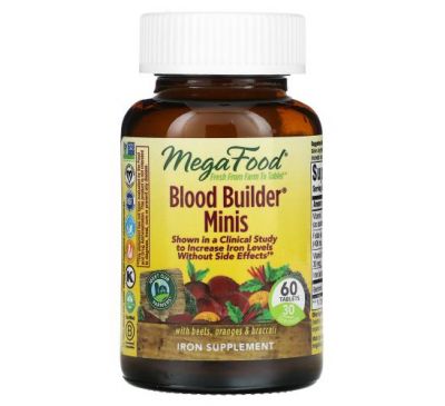 MegaFood, Blood Builder Minis, 60 Tablets