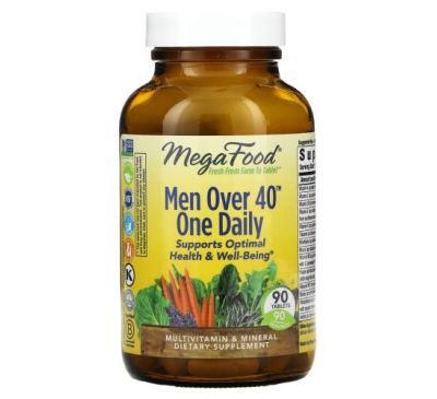 MegaFood, Men Over 40 One Daily, 90 Tablets