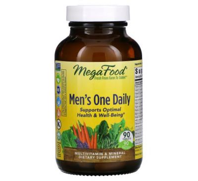 MegaFood, Men's One Daily, 90 Tablets