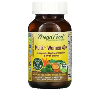 MegaFood, Multi for Women 40+, 120 Tablets