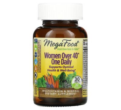 MegaFood, Women Over 40 One Daily, 30 Tablets