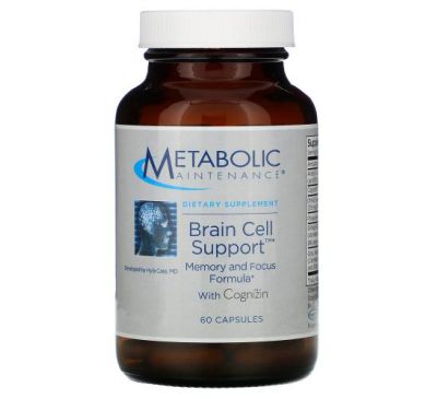 Metabolic Maintenance, Поддержка клеток мозга с Cognizin, 60 капсул