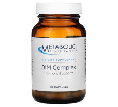 Metabolic Maintenance, DIM Complex, Diindolylmethane with CoFactors, 60 Capsules