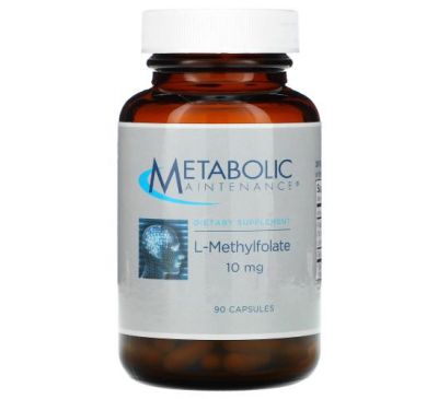 Metabolic Maintenance, L-Methylfolate, 10 mg, 90 Capsules
