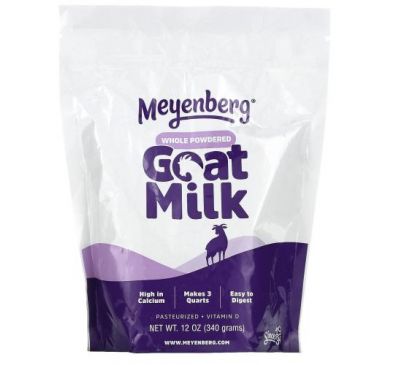 Meyenberg Goat Milk, цельное сухое козье молоко, 340 г (12 унций)
