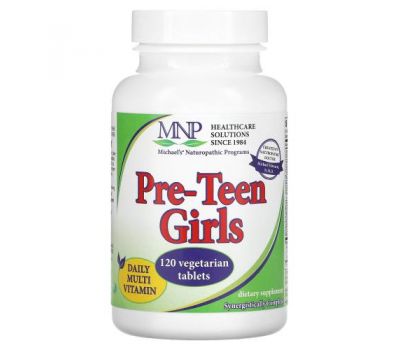 Michael's Naturopathic, Pre-Teen Girls, Daily Multi Vitamin, 120 Vegetarian Tablets