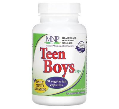 Michael's Naturopathic, таблетки для хлопців-підлітків, щоденні полівітаміни, 60 вегетаріанських капсул