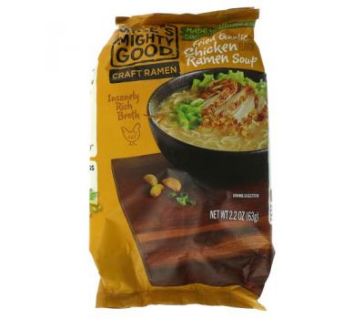 Mike's Mighty Good, Craft Ramen, Fried Garlic Chicken Ramen Soup, 2.2 oz (63 g)