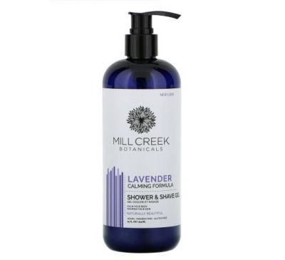Mill Creek Botanicals, Shower & Shave Gel, Lavender, 14 fl oz (414 ml)
