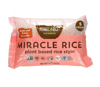 Miracle Noodle, Miracle Rice, 8 oz (227 g)