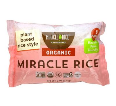 Miracle Noodle, Organic Miracle Rice, 8 oz (227 g)