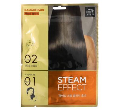 Mise En Scene, Steam Effect Hair Pack, Damage Care, 1 Set
