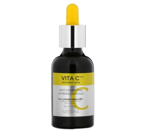 Missha, Vita C Plus Ascorbic Acid, Spot Correcting & Firming Ampoule, 1.01 fl oz (30 ml)