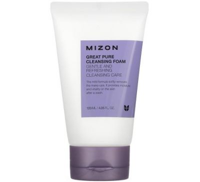 Mizon, Great Pure Cleansing Foam, 4.05 fl oz (120 ml)