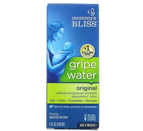 Mommy's Bliss, Gripe water original, 120 мл (4 рідкі унції)