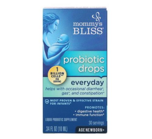 Mommy's Bliss, Probiotic Drops, Everyday, Newborn+, 0.34 fl oz (10 ml)