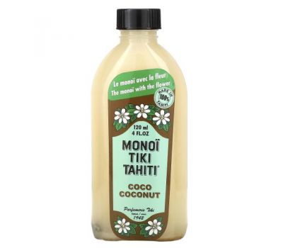 Monoi Tiare Tahiti, Coconut Oil, Coco Coconut, 4 fl oz (120 ml)