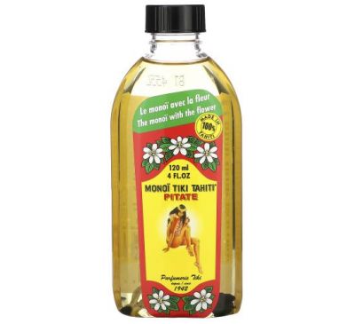 Monoi Tiare Tahiti, Coconut Oil, Pitate (Jasmine), 4 fl oz (120 ml)