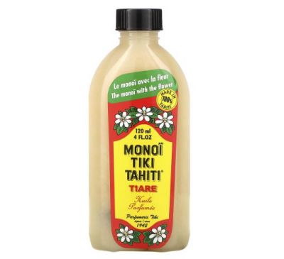 Monoi Tiare Tahiti, Coconut Oil, Tiare (Gardenia), 4 fl oz (120 ml)