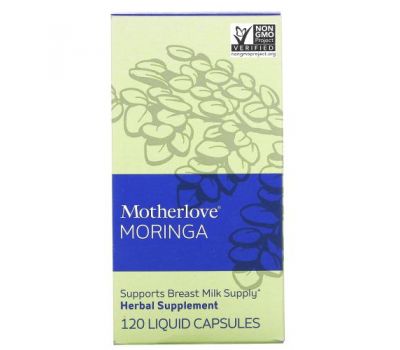 Motherlove, Moringa, 120 Liquid Capsules