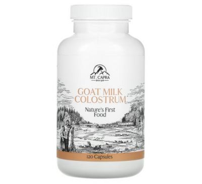 Mt. Capra, Goat Milk Colostrum, 120 Capsules