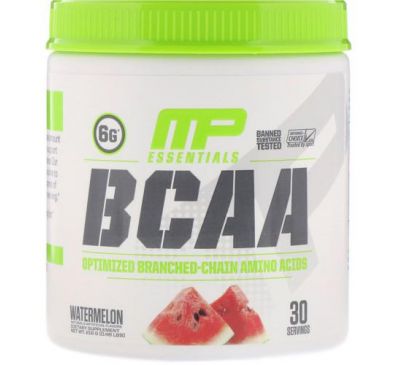 MusclePharm, Essentials, BCAA, Watermelon, 0.48 lbs (216 g)