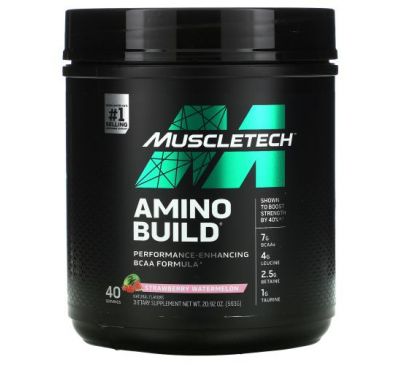 Muscletech, Amino Build, Strawberry Watermelon, 20.92 oz (593 g)