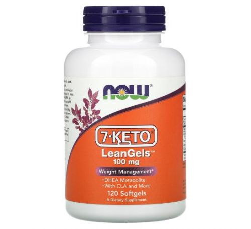 NOW Foods, 7-Keto LeanGels, 100 mg, 120 Softgels