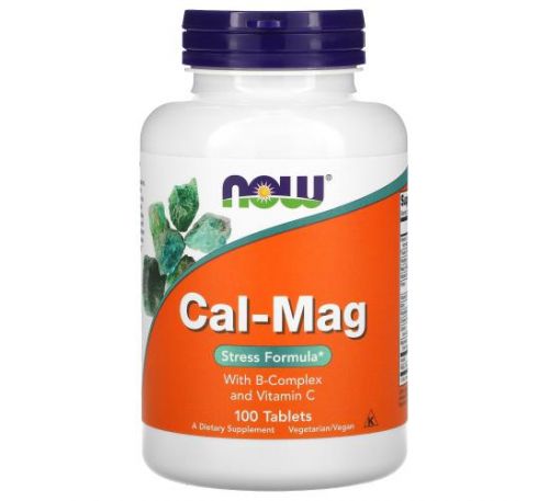 NOW Foods, Cal-Mag, Stress Formula, 100 Tablets