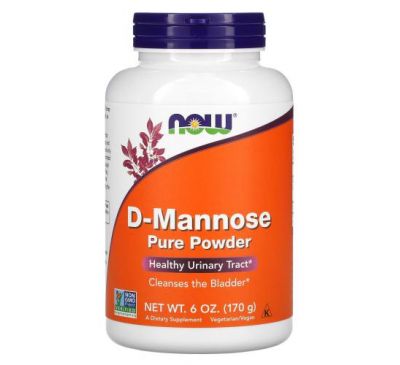 NOW Foods, D-Mannose Pure Powder, 6 oz (170 g)