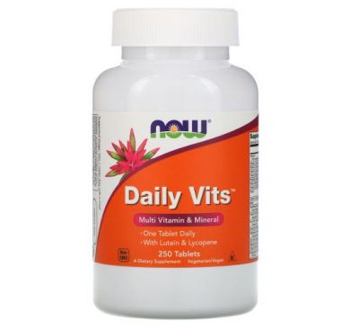 NOW Foods, Daily Vits, 250 таблеток