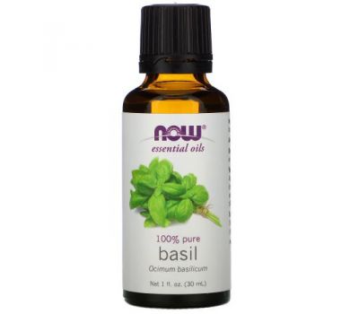 NOW Foods, Essential Oils, Basil, 1 fl oz (30 ml)