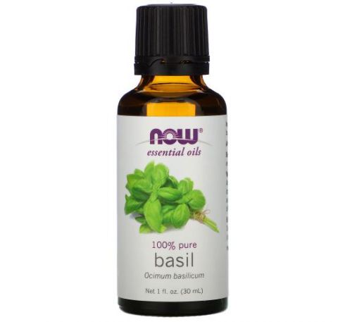 NOW Foods, Essential Oils, Basil, 1 fl oz (30 ml)
