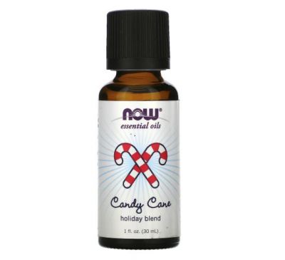 NOW Foods, Essential Oils, Candy Cane Holiday Blend, 1 fl oz (30 ml)