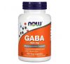 NOW Foods, GABA, 500 мг, 100 вегетаріанських капсул
