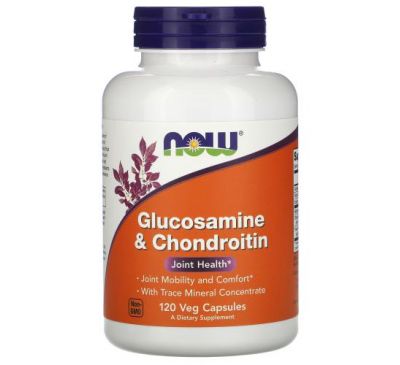 NOW Foods, Glucosamine & Chondroitin, 120 Veg Capsules