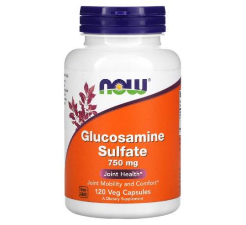 NOW Foods, Glucosamine Sulfate, 750 mg, 120 Capsules