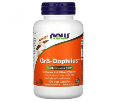 NOW Foods, Gr8-Dophilus, 120 Veg Capsules
