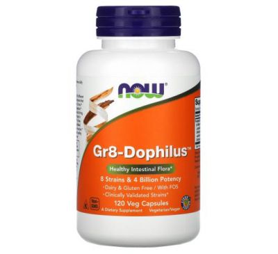 NOW Foods, Gr8-Dophilus, 120 Veg Capsules