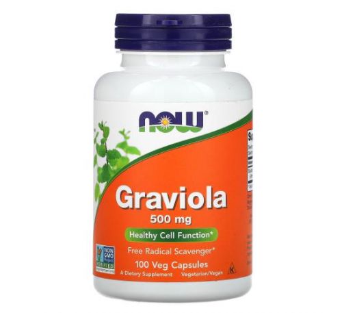 NOW Foods, Graviola, 500 mg, 100 Veg Capsules