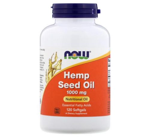 NOW Foods, Hemp Seed Oil, 1,000 mg, 120 Softgels