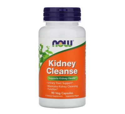 NOW Foods, Kidney Cleanse, засіб для очищення нирок, 550 мг, 90 капсул