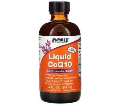 NOW Foods, Liquid CoQ10, 100 mg , 4 fl oz (118 ml)