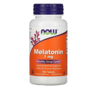 NOW Foods, Melatonin, 1 mg, 100 Tablets