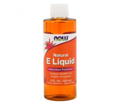 NOW Foods, Natural E Liquid, 4 fl oz (120 ml)