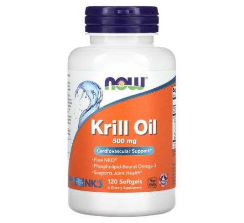 NOW Foods, Neptune Krill Oil, 500 mg, 120 Softgels
