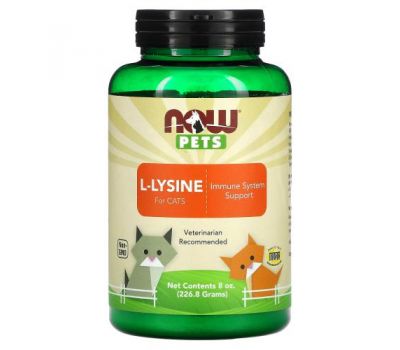NOW Foods, Pets, L-Lysine for Cats, 8 oz (226.8 g)