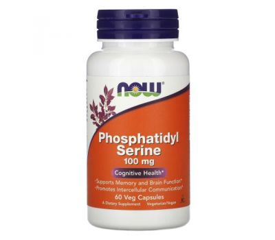 NOW Foods, Phosphatidyl Serine, 100 mg, 60 Veg Capsules