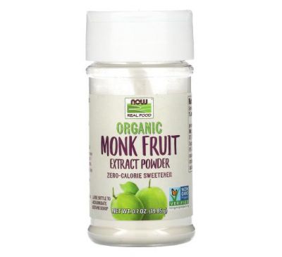 NOW Foods, Real Food, Monk Fruit Extract, 0.7 oz (19.85 g)